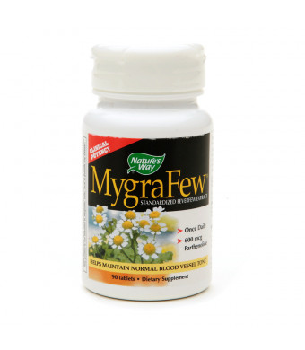 Nature's Way MygraFew, Standardized Feverfew Extract, Tablets
