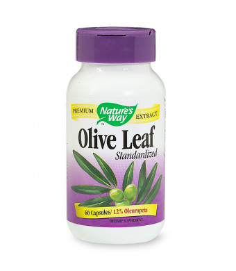 Nature's Way Olive Leaf Standardized Dietary Supplement Capsules