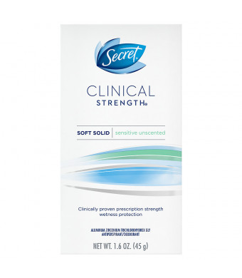 Secret Clinical Strength Smooth Solid Women's Antiperspirant & Deodorant Sensitive/Hypoallergenic Unscented
