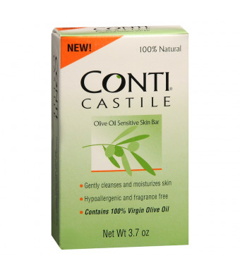 Conti Castile Olive Oil Sensitive Skin Bar Soap Fragrance Free