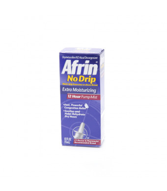 Afrin No Drip 12 Hour Pump Mist, Extra Moisturizing