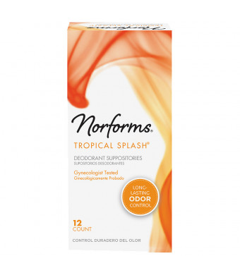 Norforms Feminine Deodorant Suppositories Tropical Splash