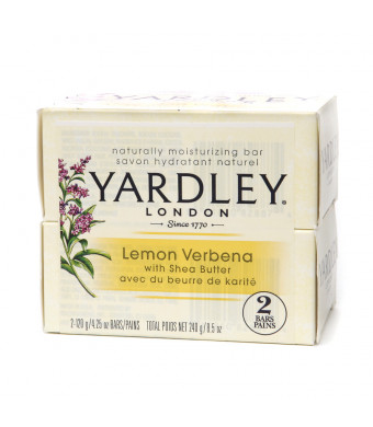 Yardley of London Naturally Moisturizing Bath Bar Lemon Verbena with Shea Butter