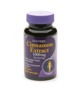 Natrol Cinnamon Extract, 1000mg, Tablets