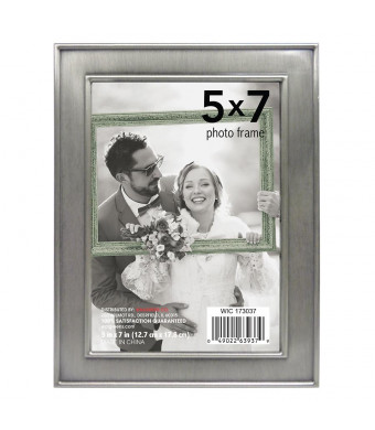 Home Elements Picture Frame 5 inch x 7 inch Silver