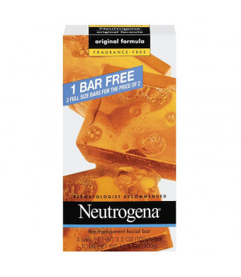 Neutrogena Transparent Facial Bar, Original Formula Fragrance Free
