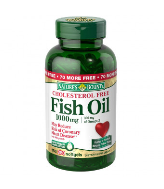 Nature's Bounty Fish Oil 1000 mg Dietary Supplement Rapid Release Liquid Softgel