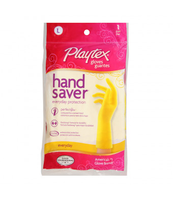 Playtex HandSaver Latex Gloves Large