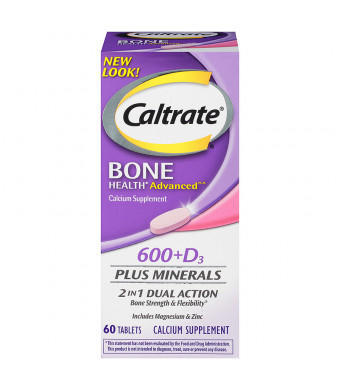 Caltrate 600+D Plus Minerals Calcium Supplement Tablets