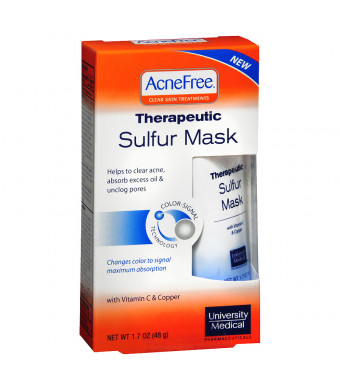 AcneFree Sulfur Face Mask with Vitamin C for Clearing Acne