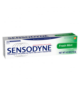 Sensodyne Toothpaste for Sensitive Teeth & Cavity Prevention Fresh Mint