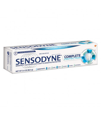 Sensodyne Complete Protection Sensitivity Toothpaste with Cavity & Gingivitis Protection