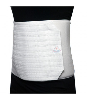 ITA-MED Women's Breathable Elastic Abdominal Binder, 12 Inch White,White
