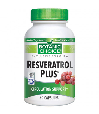 Botanic Choice Resveratrol Plus Dietary Supplement Capsules