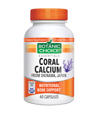 Botanic Choice Coral Calcium Dietary Supplement Capsules