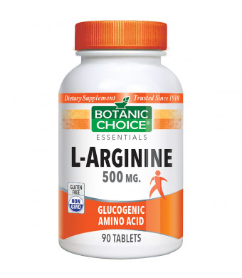 Botanic Choice L-Arginine 500 mg Dietary Supplement Tablets