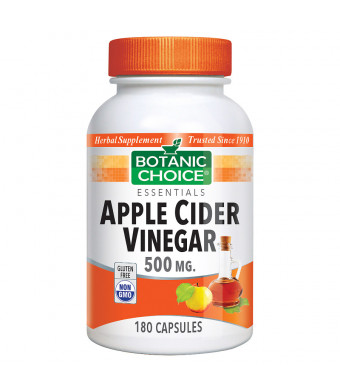 Botanic Choice Apple Cider Vinegar 500 mg Dietary Supplement Capsules