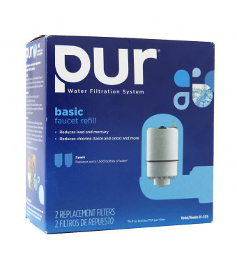 PUR Basic Faucet Mount Replacement Water Filter Blue
