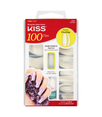Kiss 100 Tips Long Length, Curve Overlap