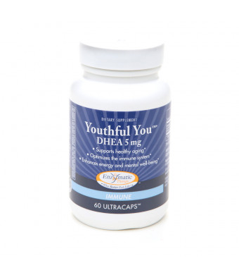 Enzymatic Therapy Youthful You DHEA 5mg, Ultracaps
