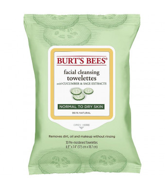 Burt's Bees Facial Cleansing Towelettes Cucumber & Sage