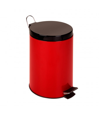 Honey Can Do 12L Step Trash Can Ruby