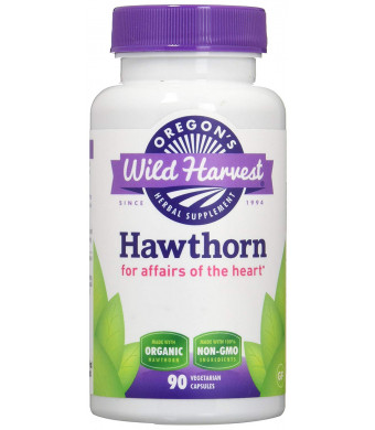 Oregon's Wild Harvest Hawthorn Organic Herbal Supplement, 90 Count