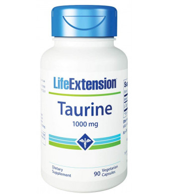 Life Extension Taurine 1000 mg, 90 Vegetarian Capsules