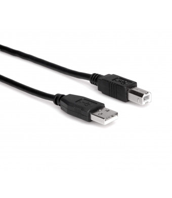 Hosa USB-203AB High Speed USB Cable, Type A to Type B, 3 ft