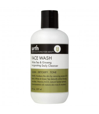 Urth Face Wash with White Tea and Ginseng Invigorating Daily Cleanser 8oz