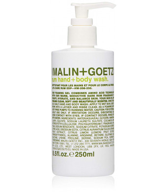 Malin + Goetz Hand + Body Wash, Rum, 8.5 Fl Oz