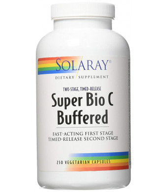 Solaray Super Bio C - Buffered 1000 mg By - 250 Vegetable Caps Vitamin C