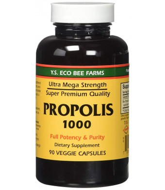 Propolis-Raw Unprocessed 1000mg Y.S. Organic Bee Farms 90 Caps