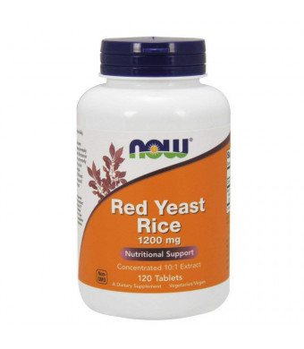 NOW Red Yeast Rice 1200 mg,120 Tablets