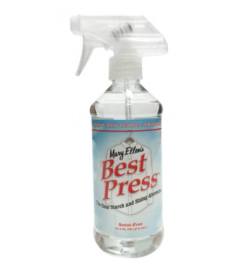 Mary Ellen's Best Press, Clear Starch and Sizing Alternative, Scent-Free, 16.9 Ounce