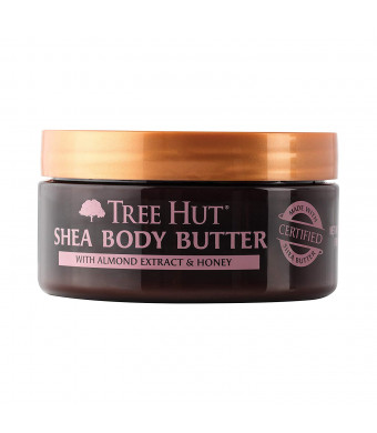 Tree Hut Shea Body Butter, Almond and Honey, 7-Ounce (Pack of 3)