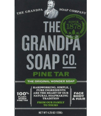 Grandpa's Soap Pine Tar 4.25 oz (8-Pack)