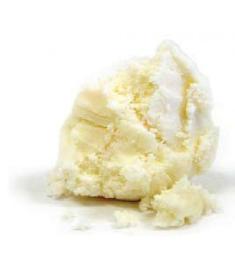 African Raw Unrefined Shea Butter Ivory Creamy White - 1 Lb