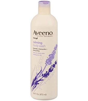 Aveeno Positively Nourishing Aveeno Calming Body Wash, 16 ounces (Pack of 3)