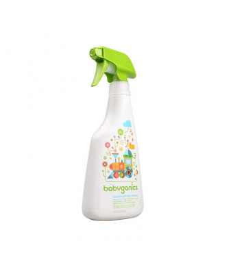 Babyganics Toy and Highchair Cleaner, 17-Fluid Ounce Bottles (Pack of 2), Packaging May Vary