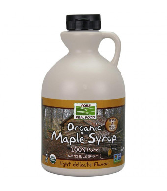 NOW Foods Organic Maple Syrup,Grade  A Amber Color, 32-Ounce