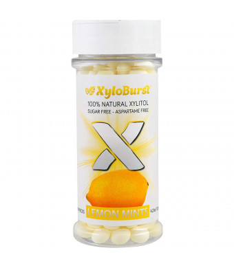 XYLOBURST Lemon Xylitol Mints Jar 200 Piece, 0.02 Pound