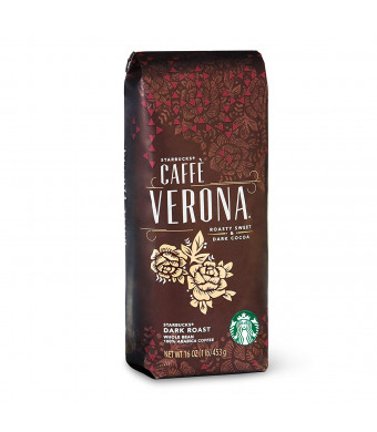 Starbucks Caffe Verona Dark Roast Whole Bean Coffee - 16 Ounce. (1 Lbs)