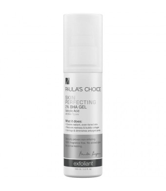 Paula's Choice-SKIN PERFECTING 2% BHA Gel Salicylic Acid Exfoliant, 3.3 Ounce Bottle for Facial Blackheads Enlarged Pores and Fine Lines-