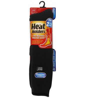 Heat Holders Mens Extra Long Charcoal, US Shoe Size 7-12, 1-Pair
