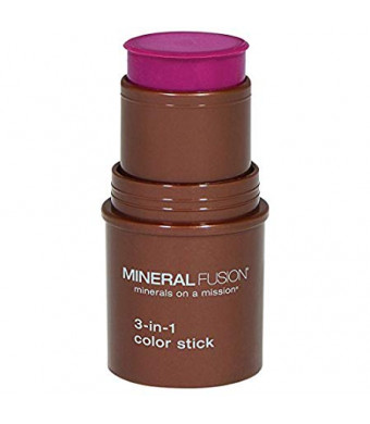 Mineral Fusion 3-in-1 Color Stick, Berry Glow.18 Ounce