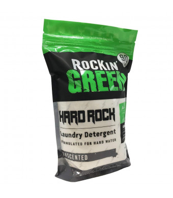 Rockin' Green Natural HE Powder Laundry Detergent for Hard Water, Perfect for Cloth Diapers, 90 Loads, Unscented, 45 oz ($0.22/load)