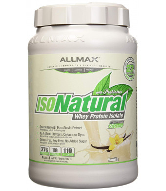 Allmax Nutrition Isonatural Protein Vanilla Flavor 2 LBS