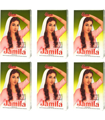 Jamila Henna Powder, 6 Individual Packs