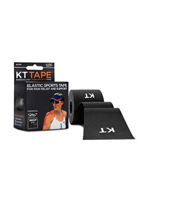 KT Tape Kinesiology Sports Tape, Original Cotton Elastic, 16 ft Uncut Roll, Breathable, Latex Free, Pro and Olympic Choice